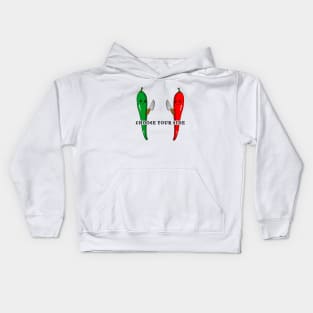 Albuquerque green vs red Kids Hoodie